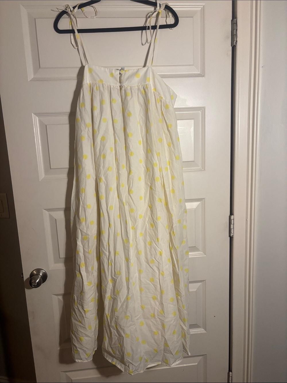 whit two polka dot long summer dress size 1x